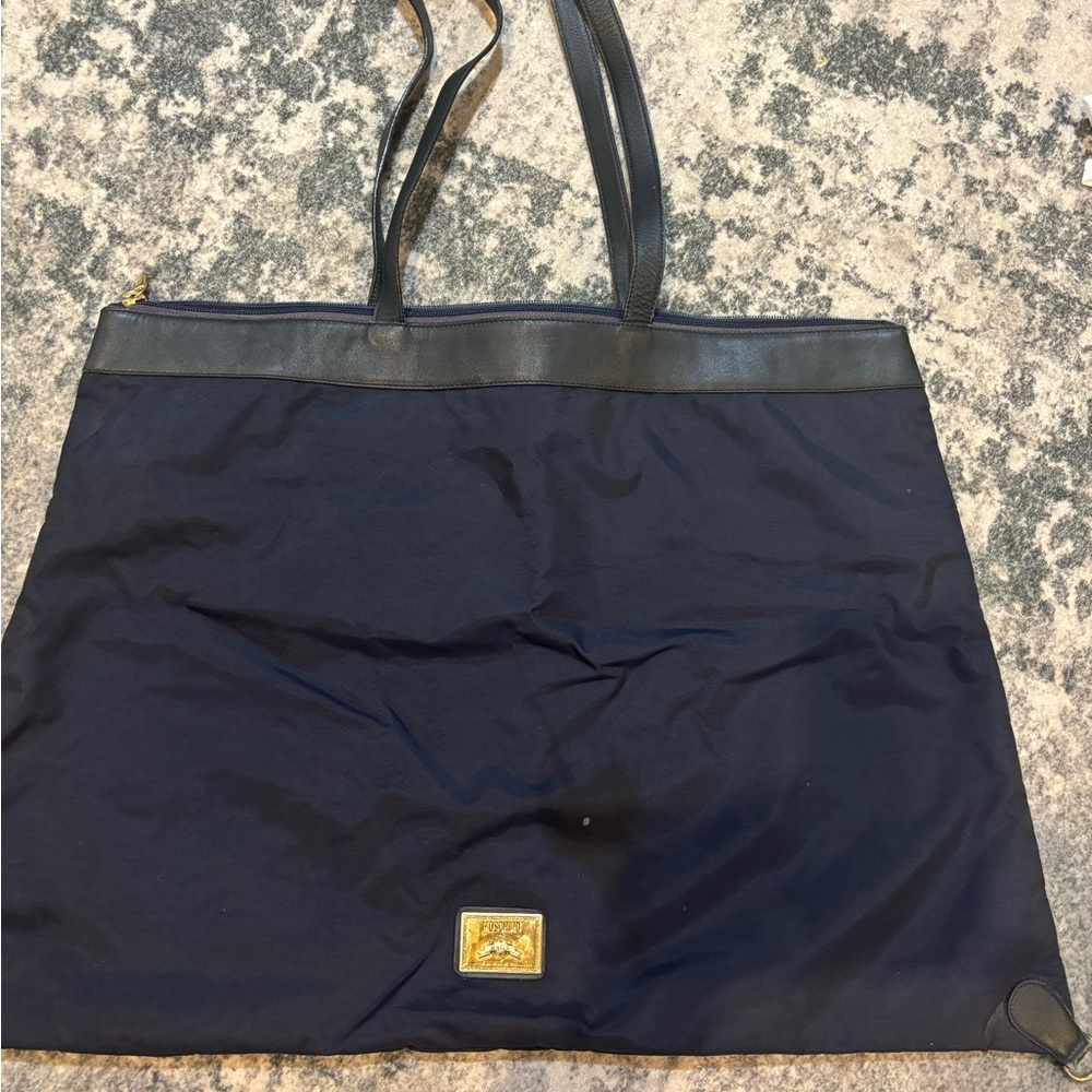 Moschino Black and Gold Accent Bag